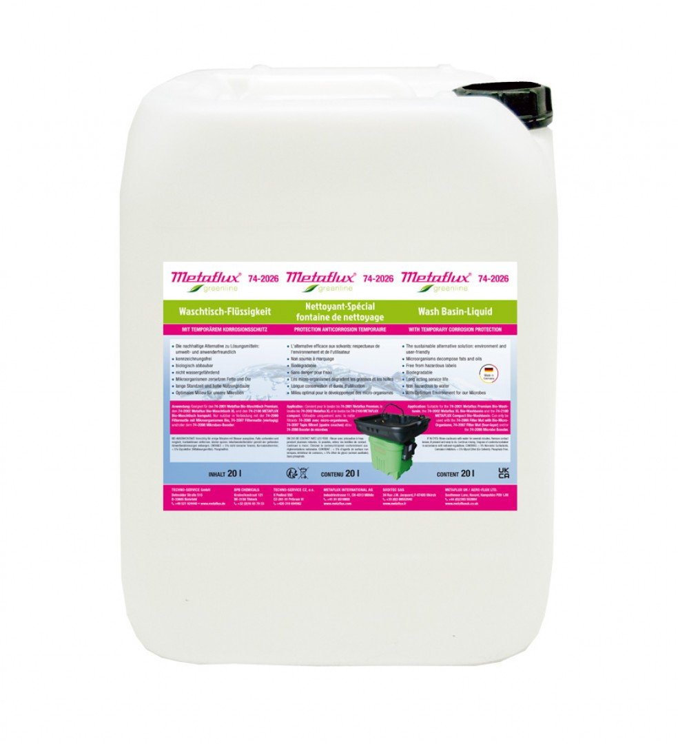 Tekućina za perilicu dijelova s privremenom zaštitom od korozije